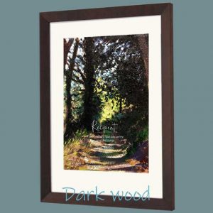 Buy a dark wood framed certificate
